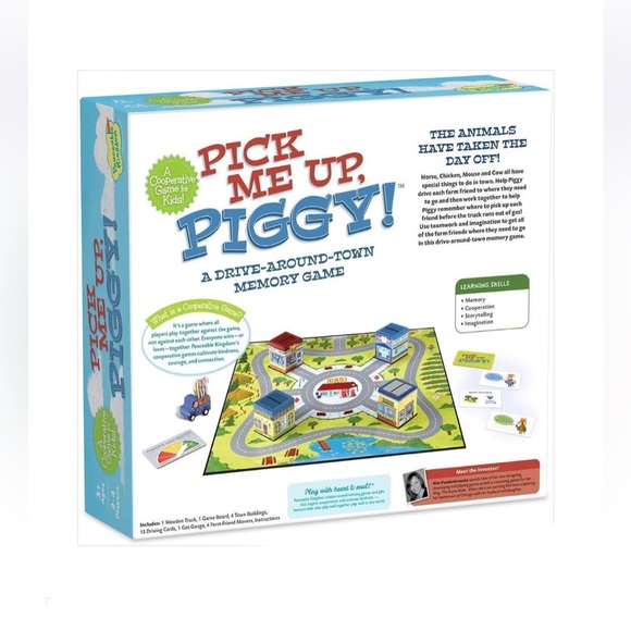 Peaceable Kingdom Toys & Games Pick Me Up, Piggy Story Telling Memory Board Game - Picture 2 of 8